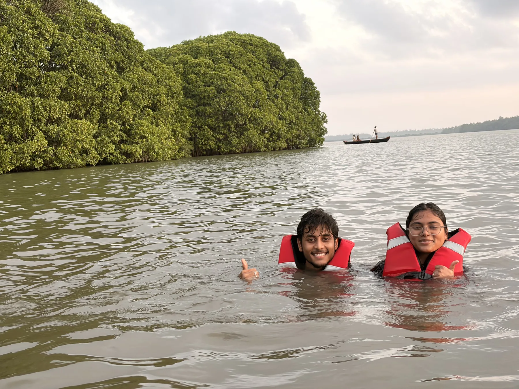 Guests in the water