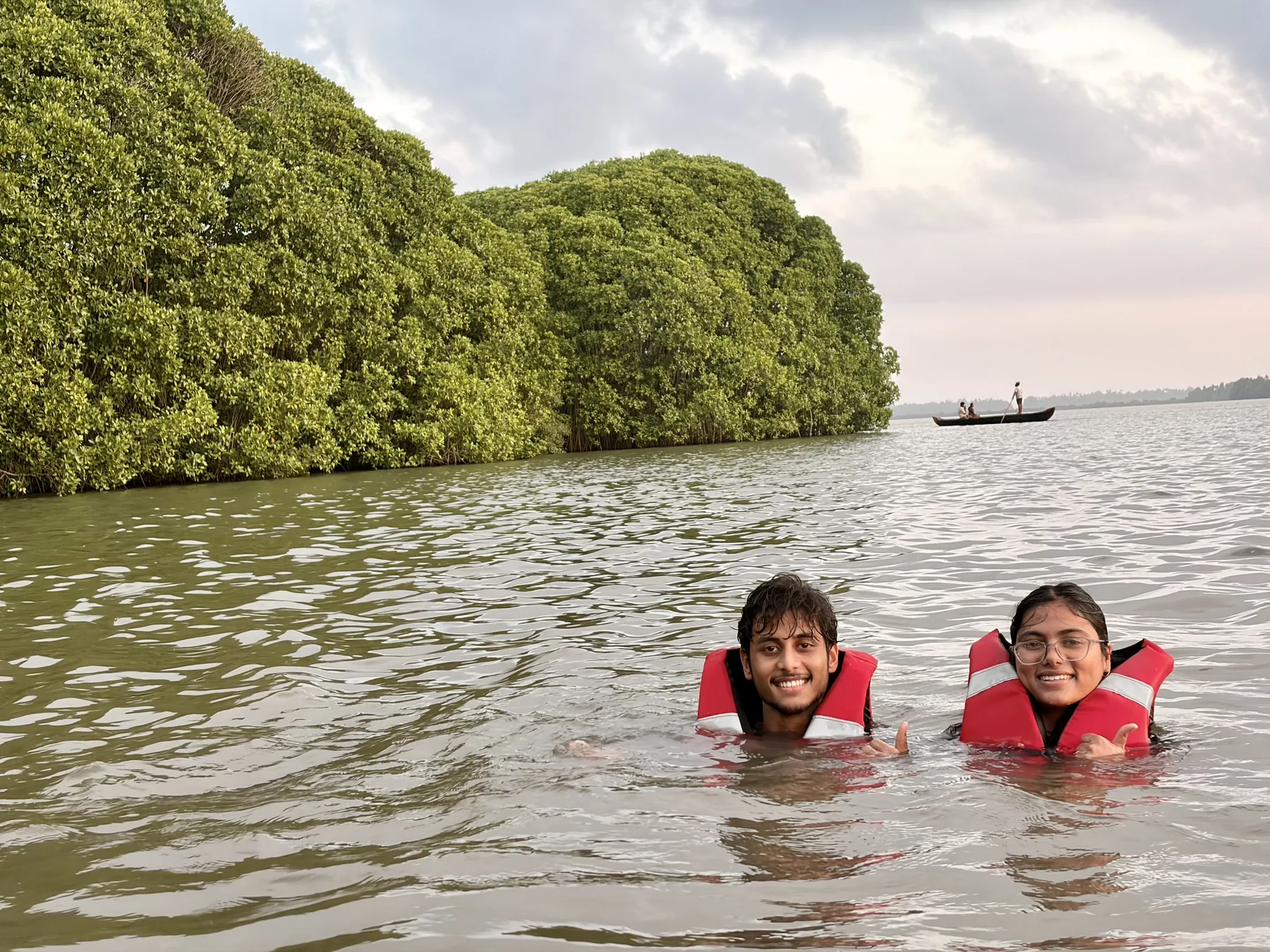 Guests in the water