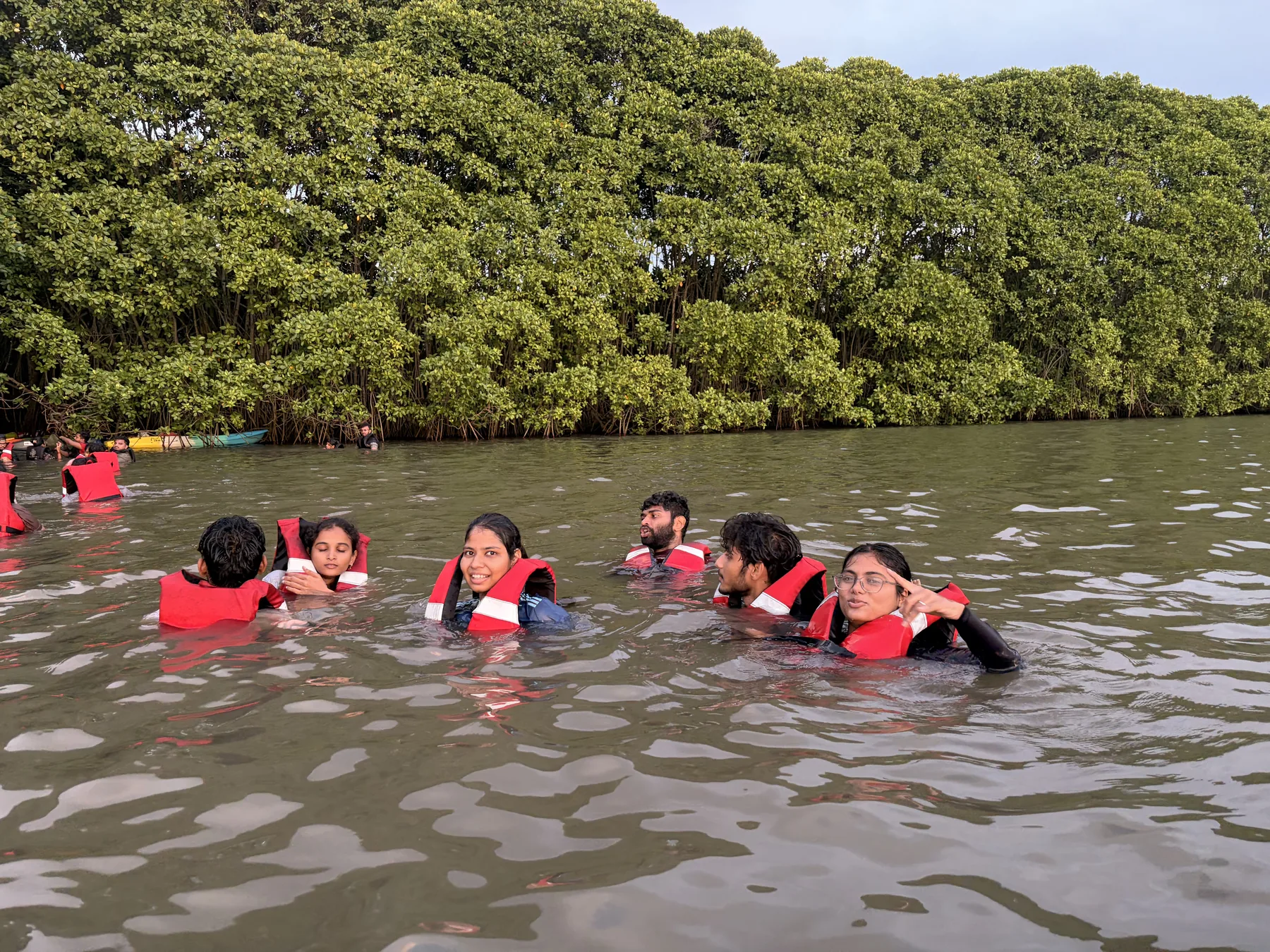 Guests enjoying the water at Saromaya